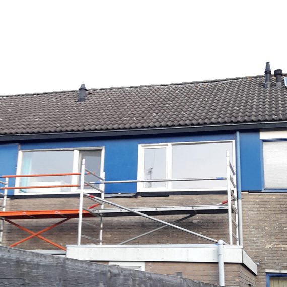 Achtergevel renovatie voor